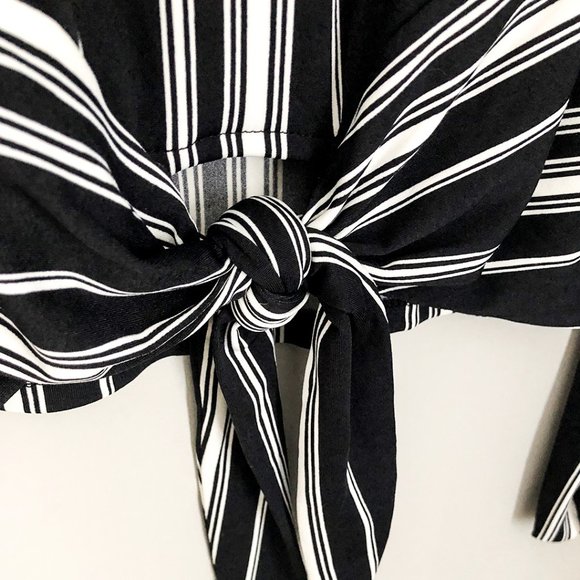 Forever 21 Striped Long Sleeve Women's Shirt SZ S - Picture 2 of 4